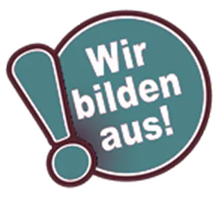 Sticker: Wir bilden aus!